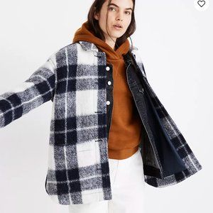 LIKE NEW Madewell Walton Shirt-Jacket Shacket in Colleton Plaid